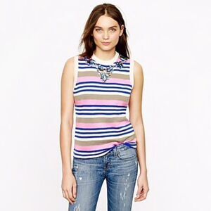 J. Crew Embellished Neckline Sweater